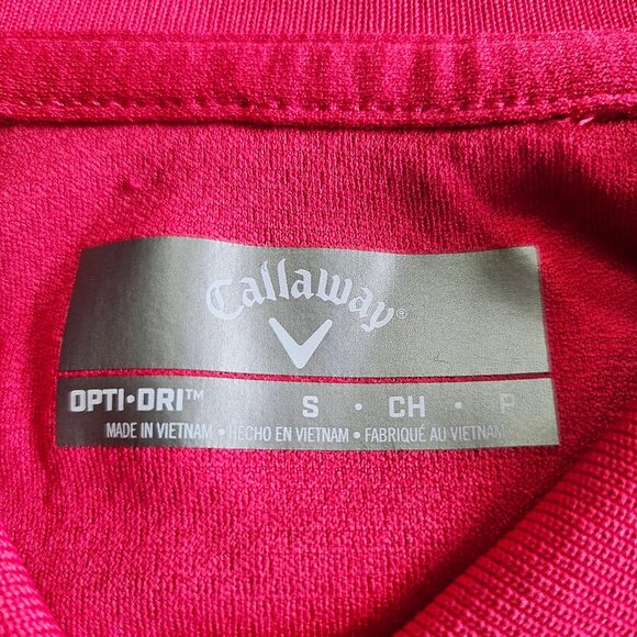 Callaway Women's Swing Tech Opti-Dry Hot Pink Short Sleeve Polo Shirt - Picture 9 of 10